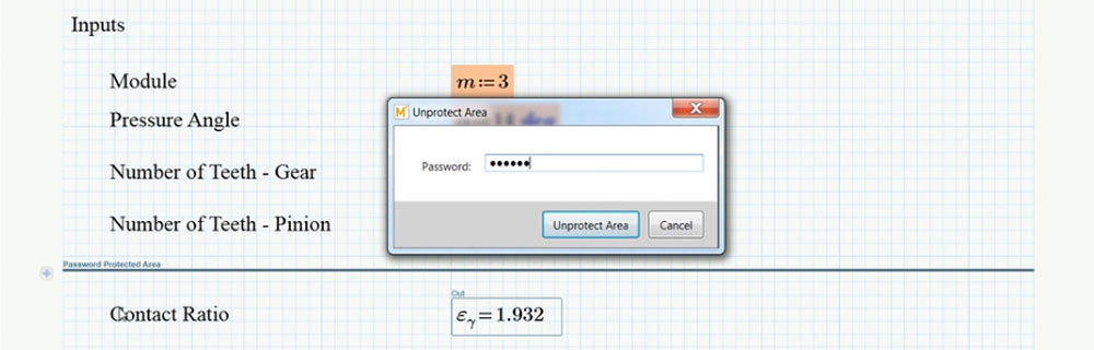 mathcad-Inhaltsschutz