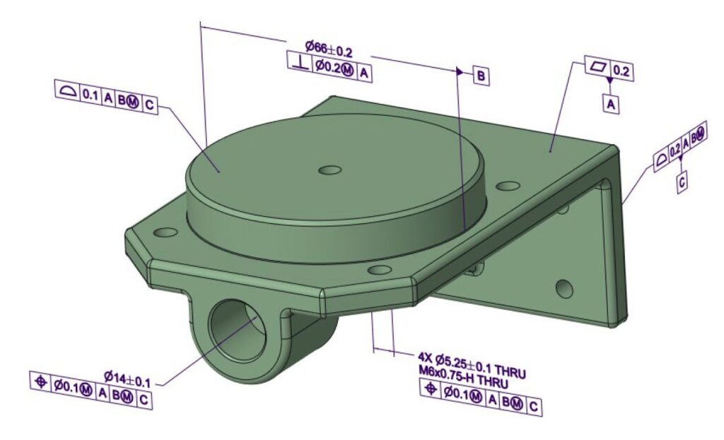 3D Geometrie und Anmerkungen als Grundlage für MBD